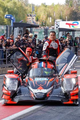 AUTO - ELMS - 4 HOURS OF SPA-FRANCORCHAMPS 2026 83 PERRODO Francois (fra), VAXIVIERE Matthieu (fra), FUOCO Antonio (ita), AF Corse, Oreca 07 - Gibson, LMP2 Pro Am, portrait celebration during the 4 Hours of Spa-Francorchamps, 4th round of the 2026 European Le Mans Series on the Circuit de Spa-Francorchamps from August 21 to 23, 2026 in Stavelot, Belgium - StavelotBelgium  Copyright: xPauloxMariax