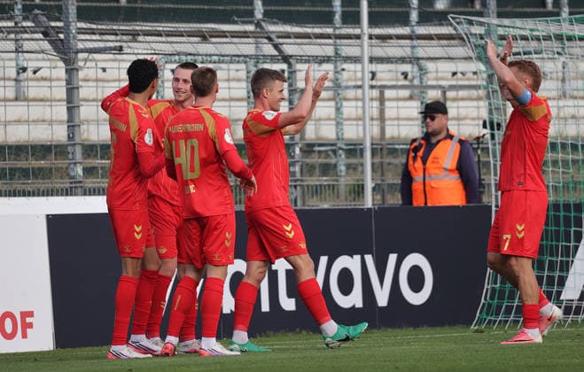 Torjubel 0-1 Jano ter Horst (SC Paderborn 07) Fussball, Saison 2026 2027, Maenner, Herren, DFB Pokal, 1. Hauptrunde, Stadion Lohmuehle, Phoenix Luebeck gegen SC Paderborn DFL REGULATIONS PROHIBIT ANY USE OF PHOTOGRAPHS AS IMAGE SEQUENCES AND OR QUASI-VIDEO. *** Goal celebration 0-1 Jano ter Horst SC Paderborn 07 Soccer, 2026–2027 season, Men, Men’s, DFB Cup, 1st Round, Lohmühle Stadium, Phoenix Lübeck vs. SC Paderborn DFL REGULATIONS PROHIBIT ANY USE OF PHOTOGRAPHS AS IMAGE SEQUENCES AND OR QUASI-VIDEO