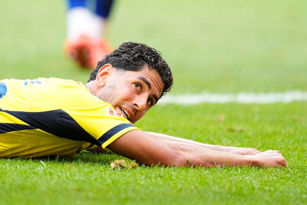 August 23, 2026, Madrid, Madrid, Spain: Ayoze Perez of Villarreal CF laments during the Spanish League, LaLiga EA Sports, football match played between Atletico de Madrid and Villarreal CF at Riyadh Air Metropolitano stadium on August 23, 2026, in Madrid, Spain. Atletico De Madrid V Villarreal CF - LaLiga EA Sports  - ZUMAa181 20260823_zaa_a181_055 Copyright: xOscarxJ.xBarrosox