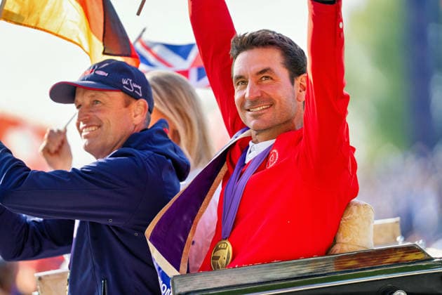 Impressionen der Abschlussfeier, Steve Guerdat FEI World Championship, WM, Weltmeisterschaft Aachen 2026, Closing Ceremony, Abschlussfeier, 23.08.2026 FEI World Championship Aachen 2026, Closing Ceremony, Abschlussfeier, 23.08.2026 Aachen *** Highlights from the closing ceremony, Steve Guerdat, FEI World Championships Aachen 2026, Closing Ceremony, August 23, 2026, FEI World Championships Aachen 2026, Closing Ceremony, August 23, 2026, Aachen Copyright: xEibner-Pressefoto J.xDerondeaux EP_JDU