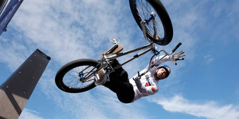 23.08.2026 Finale Männer bei der UEC BMX Freestyle Park Europameisterschaft in Darmstadt Ausrichter VC Darmstadt hier Kieran Reilly (GBR) Darmstadt Hessen Deutschland *** August 23, 2026 Men s Final at the UEC BMX Freestyle Park European Championships in Darmstadt Host: VC Darmstadt Here: Kieran Reilly (GBR), Darmstadt, Hesse, Germany