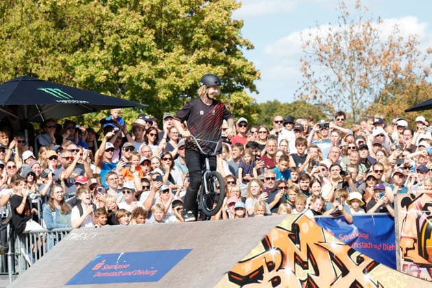 23.08.2026 Finale Männer bei der UEC BMX Freestyle Park Europameisterschaft in Darmstadt Ausrichter VC Darmstadt hier Dean Florian Darmstadt Hessen Deutschland *** August 23, 2026 Men s Final at the UEC BMX Freestyle Park European Championships in Darmstadt Organizer: VC Darmstadt Here: Dean Florian Darmstadt, Hesse, Germany