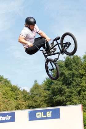 23.08.2026 Finale Männer bei der UEC BMX Freestyle Park Europameisterschaft in Darmstadt Ausrichter VC Darmstadt hier Philipp Muth Darmstadt Deutscher Meister Darmstadt Hessen Deutschland *** August 23, 2026 Men s Final at the UEC BMX Freestyle Park European Championships in Darmstadt Host: VC Darmstadt; here: Philipp Muth, Darmstadt; German Champion; Darmstadt, Hesse, Germany