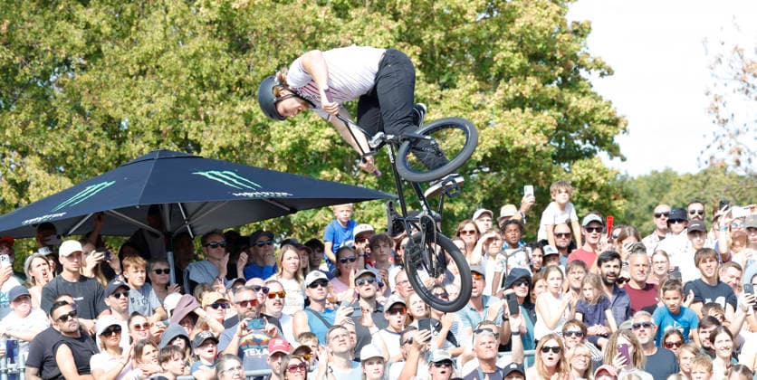 23.08.2026 Finale Männer bei der UEC BMX Freestyle Park Europameisterschaft in Darmstadt Ausrichter VC Darmstadt hier Philipp Muth Darmstadt Deutscher Meister Darmstadt Hessen Deutschland *** August 23, 2026 Men s Final at the UEC BMX Freestyle Park European Championships in Darmstadt Host: VC Darmstadt; here: Philipp Muth, Darmstadt; German Champion; Darmstadt, Hesse, Germany