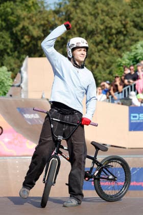23.08.2026 Finale Männer bei der UEC BMX Freestyle Park Europameisterschaft in Darmstadt Ausrichter VC Darmstadt hier Arsenii Linbishkin (AIN) Platz 2 Darmstadt Hessen Deutschland *** August 23, 2026 Men s Final at the UEC BMX Freestyle Park European Championships in Darmstadt Hosted by VC Darmstadt Here: Arsenii Linbishkin (AIN) 2nd place Darmstadt, Hesse, Germany