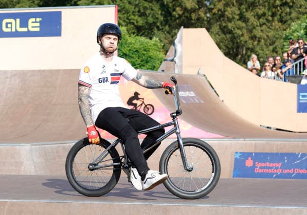 23.08.2026 Finale Männer bei der UEC BMX Freestyle Park Europameisterschaft in Darmstadt Ausrichter VC Darmstadt hier Europameister Jordan Clark (GBR) Darmstadt Hessen Deutschland *** August 23, 2026 Men s Final at the UEC BMX Freestyle Park European Championships in Darmstadt Host: VC Darmstadt Here: European Champion Jordan Clark (GBR) Darmstadt, Hesse, Germany