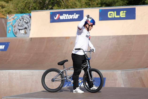 23.08.2026 Finale Männer bei der UEC BMX Freestyle Park Europameisterschaft in Darmstadt Ausrichter VC Darmstadt hier Kieran Reilly (GBR) Darmstadt Hessen Deutschland *** August 23, 2026 Men s Final at the UEC BMX Freestyle Park European Championships in Darmstadt Host: VC Darmstadt Here: Kieran Reilly (GBR), Darmstadt, Hesse, Germany