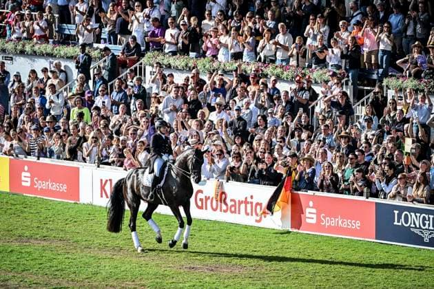 FEI World Championships Aachen 2026. Reit WM in Aachen im Allianz Park (Austragungsort der FEI World Championships) ** NUR FÜR REDAKTIONELLE ZWECKE ** EDITORIAL USE ONLY **<p>Feierliche Abschlussveranstaltung im Hauptstadion am Sonntag, dem 23 08 2026. In diesem Jahr wird in Aachen die Reit WM ausgerichtet. FEI World Championships Aachen 2026. Reit WM in Aachen im Allianz Park (Austragungsort der FEI World Championships) Deutschland NRW Essen Copyright: KerstinxKokoska *** FEI World Championships Aachen 2026 Equestrian World Championships in Aachen at Allianz Park, venue of the FEI World Championships ** FOR EDITORIAL PURPOSES ONLY ** EDITORIAL USE ONLY ** p Closing ceremony at the main stadium on Sunday, August 23, 2026 This year, Aachen will host the World Equestrian Championships FEI World Championships Aachen 2026 World Equestrian Championships in Aachen at Allianz Park Venue of the FEI World Championships Germany North Rhine-Westphalia Essen Copyright KerstinxKokoska Copyright: KerstinxKokoska doc87ac4jcd5l1mos8eicx ,EDITORIAL USE ONLY