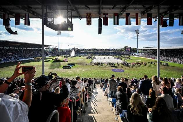 FEI World Championships Aachen 2026. Reit WM in Aachen im Allianz Park (Austragungsort der FEI World Championships) ** NUR FÜR REDAKTIONELLE ZWECKE ** EDITORIAL USE ONLY **<p>Feierliche Abschlussveranstaltung im Hauptstadion am Sonntag, dem 23 08 2026. In diesem Jahr wird in Aachen die Reit WM ausgerichtet. FEI World Championships Aachen 2026. Reit WM in Aachen im Allianz Park (Austragungsort der FEI World Championships) Deutschland NRW Essen Copyright: KerstinxKokoska *** FEI World Championships Aachen 2026 Equestrian World Championships in Aachen at Allianz Park, venue of the FEI World Championships ** FOR EDITORIAL PURPOSES ONLY ** EDITORIAL USE ONLY ** p Closing ceremony at the main stadium on Sunday, August 23, 2026 This year, Aachen will host the World Equestrian Championships FEI World Championships Aachen 2026 World Equestrian Championships in Aachen at Allianz Park Venue of the FEI World Championships Germany North Rhine-Westphalia Essen Copyright KerstinxKokoska Copyright: KerstinxKokoska doc87ac4m8lumu1lrvkwmk3 ,EDITORIAL USE ONLY