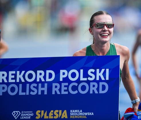 2026.08.23 Chorzow Lekkoatletyka Sezon 2026 Silesia Memorial Kamili Skolimowskiej - Diamentowa Liga na Stadionie Slaskim N z Klaudia Kazimierska, radosc, rekord Polski Foto Marcin Bulanda PressFocus 2026.08.23 Chorzow Athletics Wanda Diamond League Season 2026 Silesia Memorial Kamili Skolimowskiej - Diamentowa Liga na Stadionie Slaskim Klaudia Kazimierska, radosc, rekord Polski Credit: Marcin Bulanda PressFocus NEWSPIX.PL --- newspix.pl POLAND OUT! 
