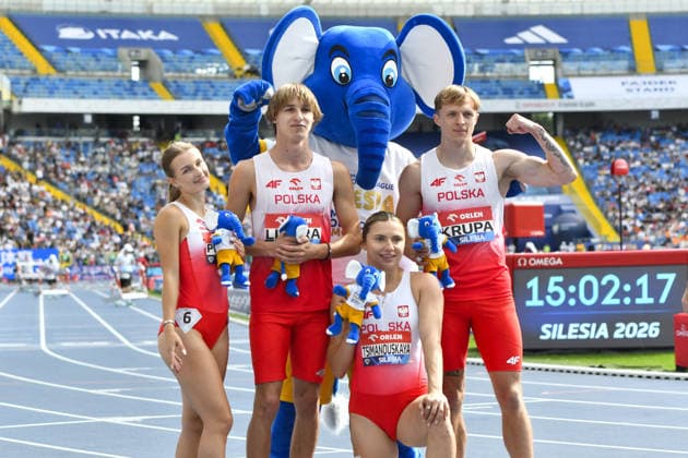 TRACK AND FIELD - International Track and Field Meet - Silesia Diamond League Photo by IPA ABACAPRESS.COM87735563 - Malgorzata Pojeta, Kriscina Tsimanouskaya, and Patryk Krupa at the Diamond League Silesia Memorial Kamili Skolimowska in Chorzów, Poland, on August 23, 2026 Chorzow Poland  Copyright: xIPAxSport ABACAx