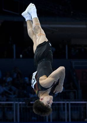 37th European Championships and 15th European Junior Championships in MenÂ s Artistic Gymnastics ZAGREB, CROATIA - AUGUST 23: Timo Eder of Germany competes during the Men s Team Final, on day 5 of the 2026 Men s Artistic Gymnastics European Championships at Arena Zagreb on August 23, 2026 in Zagreb, Croatia.  MarkoxLukunic PIXSELL