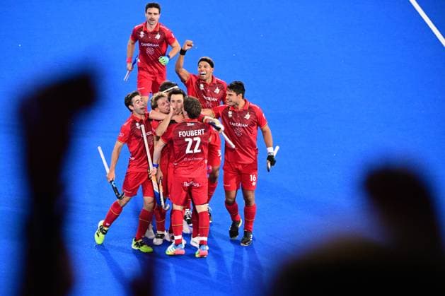 RECORD DATE NOT STATED Belgium s Arthur van Doren celebrates after scoring during a hockey game between Belgian national team, Nationalteam Red Lions and Spain, at the men s 2026 Hockey World Cup, Sunday 23 August 2026 in Wavre. The 2026 edition of the Hockey World Cup takes place in Belgium and The Netherlands from August 15 to August 30. DIRKxWAEM  x184111578x