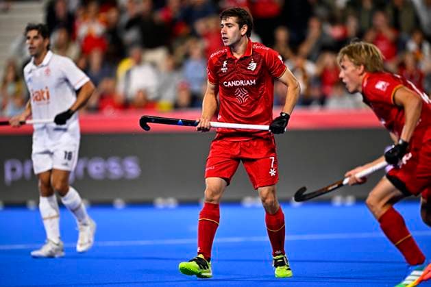 Spain v Belgium - FIH Hockey World Cup 2026 WAVRE, BELGIUM - AUGUST 23 : Stockbroekx Thibeau of Belgium during the FIH Hockey World Cup 2026 M36 second phase group pool F match between Spain and Belgium on August 23, 2026 in Wavre, Belgium, 23 08 2026 Wavre Belgium  Copyright: xTomasxSiskx