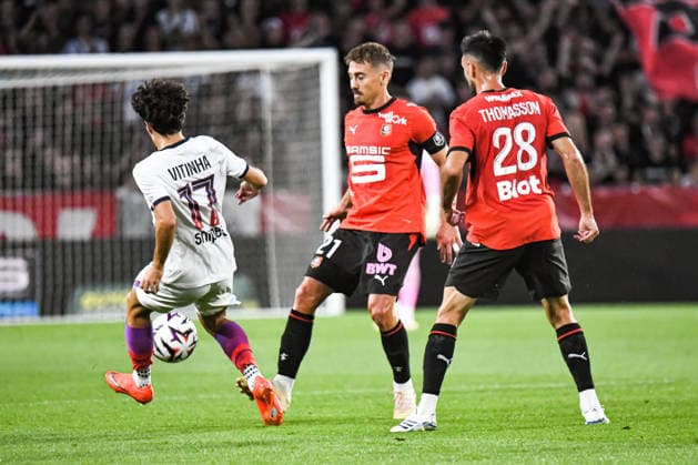 FOOTBALL : Stade Rennais vs Paris SG - Ligue 1 - JournÃ e 1 - 23 08 2026 Valentin Rongier (Stade Rennais) RennesFrance  Copyright: xBaptistexAutissierx