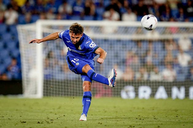 August 23, 2026, Getafe, Madrid, Spain: Sebastian Boselli of Getafe CF in action during the Spanish League, LaLiga EA Sports, football match played between Getafe CF and Real Racing Club de Santander at Coliseum de Getafe stadium on August 23, 2026, in Getafe, Madrid, Spain. Getafe CF V Real Racing Club De Santander - LaLiga EA Sports  - ZUMAa181 20260823_zaa_a181_151 Copyright: xAngelxPerezxMecax