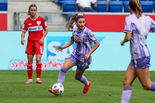 Janna Grimm (TSG 1899 Hoffenheim, 26) Fussball: Google Pixel Frauen-Bundesliga, 1. Spieltag, TSG 1899 Hoffenheim vs. VfB Stuttgart am 23.08.2026 in Sinsheim (SNP Arena), Deutschland Sinsheim SNP Arena Deutschland *** Janna Grimm, TSG 1899 Hoffenheim, 26, Soccer, Google Pixel, Women s Bundesliga, Matchday 1, TSG 1899 Hoffenheim vs. VfB Stuttgart on August 23, 2026, at Sinsheim SNP Arena, Germany; Sinsheim SNP Arena, Germany Copyright: xFranzxReindelx