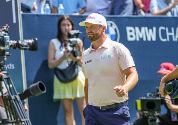 AUG 23, 2026: Wyndham Clark of the United States walks off the 1st tee during the final round of the BMW Championship at Bellerive Country Club in St. Louis, Missouri. CSM PGA, Golf Herren 2026: BMW Championship Aug 23  - ZUMAc04_ 20260823_zma_c04_067 Copyright: xRomanxPunox