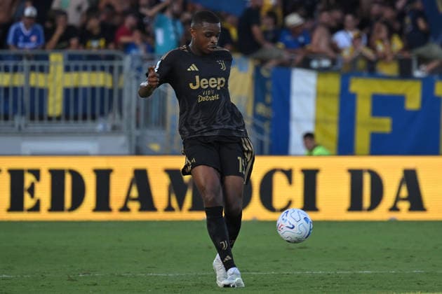 IPA87740468 - Pierre Kalulu of Juventus during the 2026–2027 Serie A match between Frosinone and Juventus at Benito Stirpe Stadium in Frosinone, Italy, on August 23, 2026. Mattia Vian  Copyright: xMattiaxVian IPAxSportx xx 87740468