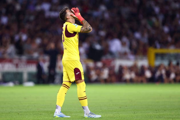 Torino FC v AC Milan - Serie A 2026 27 Diego Mascardi of Torino Fc looks dejected during the Serie A match between Torino FC and AC Milan at Stadio Olimpico Grande Torino on August 23, 2026 in Turin, Italy. Turin Olimpico Italy Copyright: xMarcoxCanonierox