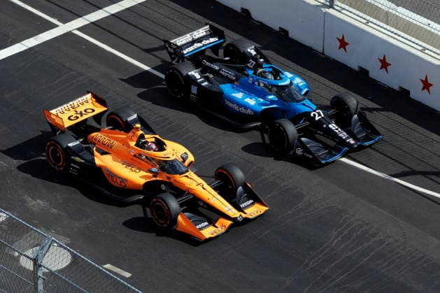 IndyCar, Indy Car, IRL, USA Freedom 250 Grand Prix DC Kyle Kirkwood, of Sam s Club Andretti Global Honda team (R) and Christian Lundgaard of Arrow McLaren Chevrolet (L) compete during the Freedom 250 Grand Prix in Washington, DC, USA, 23 August 2026. Freedom 250 Grand Prix weekend is part of celebrations marking the 250th anniversary of the United States. WASHINGTON DC United States  Copyright: xWILLxOLIVERx