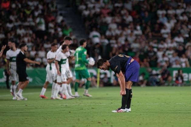 August 23, 2026, Elche, Alicante, Spain: 23 ERIC GARCIA during the match between Elche CF and FC Barcelona, Barca from LaLiga EASports, matchweek 2, disputed at the MartoÂ­nez Valero stadium, Alicante Elche Spain - ZUMAc290 20260823_zsp_c290_032 Copyright: xJordixCantox