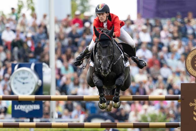 Thibeau SPITS (BEL) auf Impress-K van t Kattenheye Z, im Sprung, Einzelbild, Einzelaktion, im Springen S3, Umlauf A, FEI Jumping World Championship, WM, Weltmeisterschaft - Individual Final - LONGINES-Preis, am 23.08.2026, FEI Reit Weltmeisterschaft Aachen 2026 vom 11. - 23.08.2026 in Aachen Deutschland; Â *** Thibeau SPITS BEL on Impress K van t Kattenheye Z, jumping, single frame, individual performance, Jumping S3, Round A, FEI Jumping World Championship Individual Final LONGINES Prize, on August 23, 2026, FEI World Equestrian Championships Aachen 2026, August 11–23, 2026, in Aachen, Germany Â