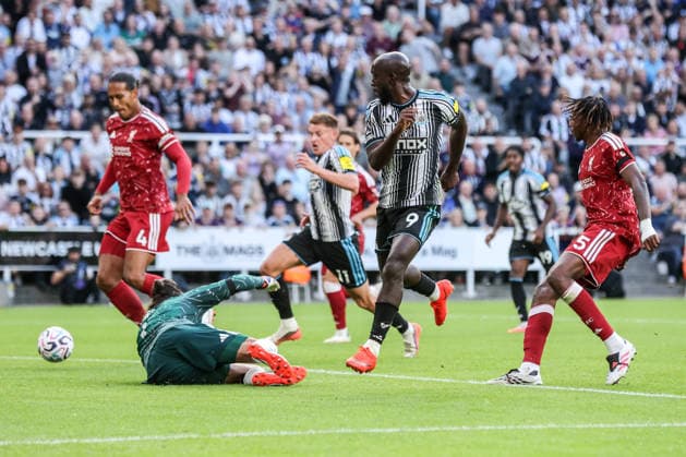 Premier League: Newcastle Untied v Liverpool Yoane Wissa of Newcastle United takes a shot on goal during the Premier League match Newcastle Untied vs Liverpool at St. James s Park, Newcastle, United Kingdom on 23 August 2026 (Photo by Alfie Cosgrove News Images) Newcastle St. James s Park Tyne and Wear United Kingdom Copyright: xAlfiexCosgrove NewsxImagesx