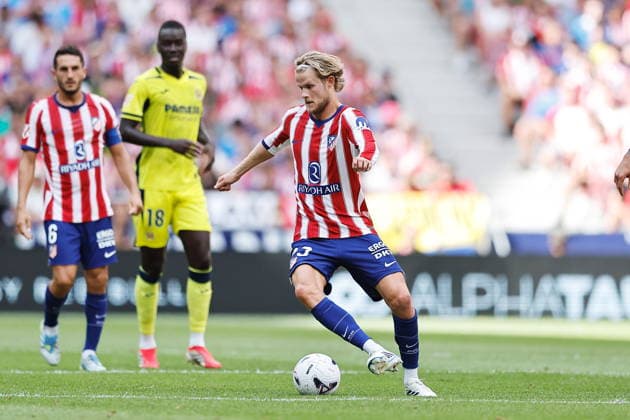 Morten Hjulmand (Atletico), AUGUST 23, 2026 - Football Soccer : Spanish LaLiga EA Sports match between Club Atletico de Madrid - Villarreal CF at the Estadio Riyahd Air Metropolitano in Madrid, Spain. Noxthirdxpartyxsales  aflo_342497949 MutsuxKawamorix