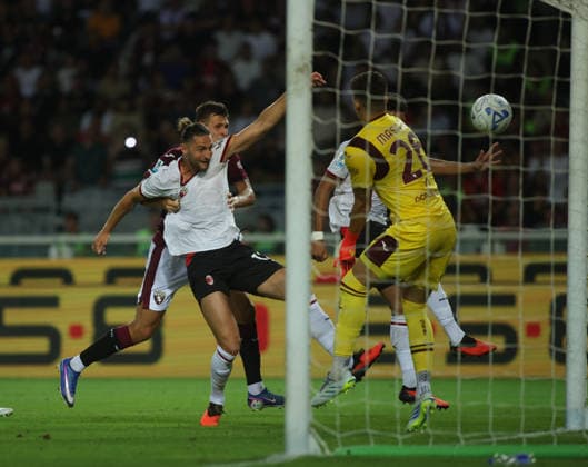 SOCCER - Serie A - Torino FC vs. AC Milan Photo by IPA ABACAPRESS.COM87741635 - Adrien Rabiot of AC Milan scores a goal during the 2026 27 Coppa Italia soccer match between Torino FC and Carrarese Calcio 1908 on August 23, 2026, at the Stadio Olimpico Grande Torino in Turin, Italy. Photo by Nderim KACELI Turin Italy  Copyright: xIPAxSport ABACAx