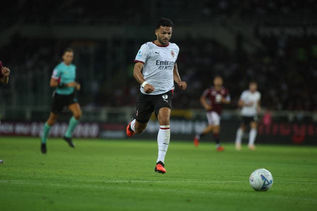 SOCCER - Serie A - Torino FC vs. AC Milan Photo by IPA ABACAPRESS.COM87741641 - Goncalo Ramos of AC Milan during the 2026–27 Coppa Italia soccer match between Torino FC and Carrarese Calcio 1908 on August 23, 2026, at the Stadio Olimpico Grande Torino in Turin, Italy. Photo by Nderim KACELI Turin Italy  Copyright: xIPAxSport ABACAx