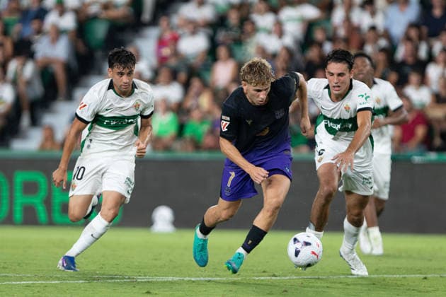 ESP: LaLiga EA Sports Elche CF v FC Barcelona, Barca Fermin during LaLiga EA Sports match between Elche CF v FC Barcelona played at Martinez Valero Stadium, Elche on August 23 2026 in Spain Elche Spain Football *** ESP LaLiga EA Sports Elche CF vs. FC Barcelona: Fermin during the LaLiga EA Sports match between Elche CF and FC Barcelona, played at Martinez Valero Stadium in Elche on August 23, 2026, in Spain. Elche, Spain. Soccer Copyright: xJosexFerrer xAgenciaxLOFx