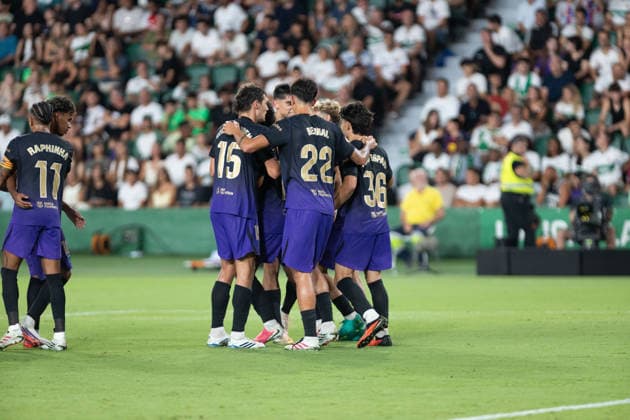 ESP: LaLiga EA Sports Elche CF v FC Barcelona, Barca Adeyemi during LaLiga EA Sports match between Elche CF v FC Barcelona played at Martinez Valero Stadium, Elche on August 23 2026 in Spain Elche Spain Football *** ESP LaLiga EA Sports Elche CF vs. FC Barcelona: Adeyemi during the LaLiga EA Sports match between Elche CF and FC Barcelona played at Martinez Valero Stadium in Elche on August 23, 2026, in Spain. Elche, Spain. Soccer Copyright: xJosexFerrer xAgenciaxLOFx