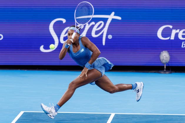 August 23, 2026, Mason, Ohio, U.S: Coco Gauff (USA) hits a forehand shot during the womenÃ¢â‚¬â ¢s Championship of the Cincinnati Open at the Lindner Family Tennis Center , Mason, Oh. WTA, Tennis Damen 2026 - Cincinnati Open - WomenÃ¢â‚¬â ¢S Championship  - ZUMAs304 20260823_zaf_s304_071 Copyright: xScottxStuartx