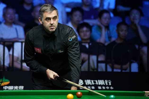 WUHAN, CHINA - AUGUST 24: Ronnie O Sullivan of England reacts in the second round match against Ashley Carty of England on day 2 of Wuhan Open 2026 at the Optics Valley Gymnasium of Huazhong University of Science and Technology on August 24, 2026 in Wuhan, Hubei Province of China.  Copyright: xTaixChengzhex 111661822411