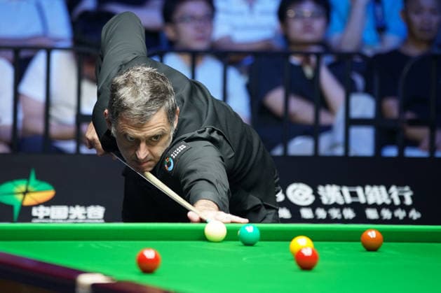 WUHAN, CHINA - AUGUST 24: Ronnie O Sullivan of England plays a shot in the second round match against Ashley Carty of England on day 2 of Wuhan Open 2026 at the Optics Valley Gymnasium of Huazhong University of Science and Technology on August 24, 2026 in Wuhan, Hubei Province of China.  Copyright: xTaixChengzhex 111661822414