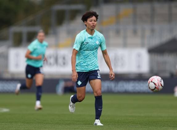 . - London City Lionesses v Atletico de Madrid Femenino, Pre Season Friendly, Copper Jax Community Stadium, London, 23rd August 2026. Daniel Weir Crystal Pix Saki Kumagai of London City Lionesses. - London City Lionesses v Atletico de Madrid Femenino, Pre Season Friendly, Copper Jax Community Stadium, London, 23rd August 2026. Daniel Weir Crystal Pix London Copper Jax Community Stadium United kingdom Copyright: xDanielxWeirx CP_Lionesses_Atletico_230826_DW92