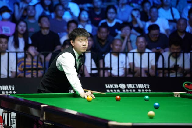 WUHAN, CHINA - AUGUST 24: Zhao Xintong of China reacts in the second round match against Gao Yang of China on day 2 of Wuhan Open 2026 at the Optics Valley Gymnasium of Huazhong University of Science and Technology on August 24, 2026 in Wuhan, Hubei Province of China.  Copyright: xTaixChengzhex 111661852710