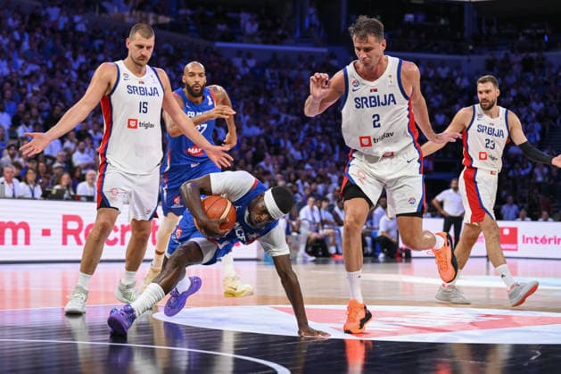 Sylvain Francisco during the 2027 World Cup warm-up match between France and Serbia at the CO MET Arena in OrlÃ ans on 23 August 2026. - 23 08 2026 - France France OrlÃ ans -  JulienxMattiax xLexPictorium LePictorium_0339475