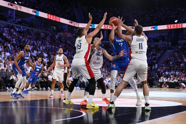 Rudy Gobert during the 2027 World Cup warm-up match between France and Serbia at the CO MET Arena in OrlÃ ans on 23 August 2026. - 23 08 2026 - France France OrlÃ ans -  JulienxMattiax xLexPictorium LePictorium_0339504