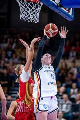 Basketball Göttingen 23.08.2026 Freundschaftsspiel Testspiel Deutschland (GER) - Ungarn (HUN) Luisa Geiselsöder (Deutschland, No.15) Geiselsoder *** Basketball Göttingen August 23, 2026 Friendly Match Germany GER Hungary HUN Luisa Geiselsöder, Germany, No. 15 Geiselsöder