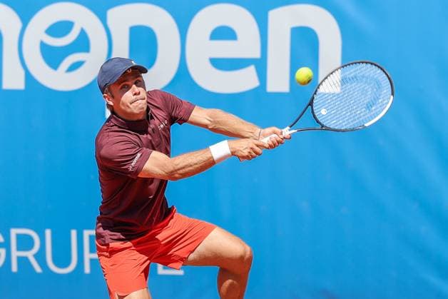 im Bild: Matthew W. Donald (CZE), Matthew W. Donald (CZE) vs. Benjamin Hassan (LBN), ATP, Tennis Herren Challenger Schwaben Open, Herren, Tennis, Qualifikationsrunde, 24.08.2026 Augsburg Bayern Deutschland *** Pictured: Matthew W. Donald (CZE), Matthew W. Donald (CZE) vs. Benjamin Hassan (LBN), ATP Challenger Schwaben Open, Men s, Tennis, Qualifying Round, August 24, 2026, Augsburg, Bavaria, Germany Copyright: xkolbert-press ChristianxKolbertx