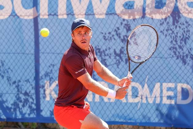 im Bild: Matthew W. Donald (CZE), Matthew W. Donald (CZE) vs. Benjamin Hassan (LBN), ATP, Tennis Herren Challenger Schwaben Open, Herren, Tennis, Qualifikationsrunde, 24.08.2026 Augsburg Bayern Deutschland *** Pictured: Matthew W. Donald (CZE), Matthew W. Donald (CZE) vs. Benjamin Hassan (LBN), ATP Challenger Schwaben Open, Men s Tennis, Qualifying Round, August 24, 2026, Augsburg, Bavaria, Germany Copyright: xkolbert-press ChristianxKolbertx