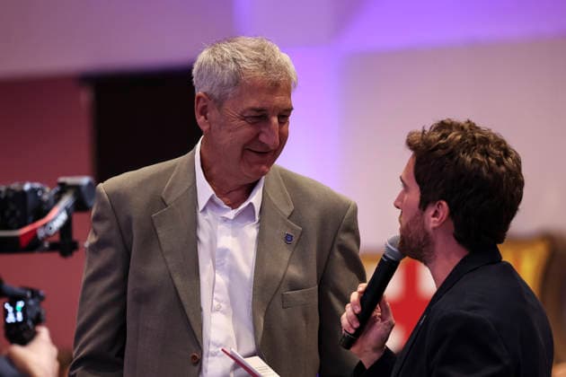 August 24, 2026, Barcelona, Barcelona, Spain: Andres Jimenez, a former FC Barcelona, Barca player speak during presentation of the Centenary events of the FC Barcelona Basketball section at Auditori 1899 on August 24, 2026 in Barcelona, Spain. Barcelona Spain - ZUMAa181 20260824_zaa_a181_003 Copyright: xJavierxBorregox