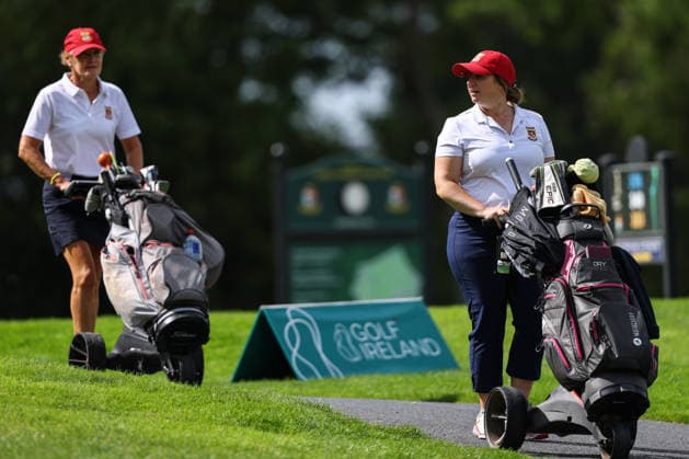 REPRO FREE *PRESS RELEASE NO REPRODUCTION FEE* EDITORIAL USE ONLY Australian Spoons All-Ireland Final, Longford Golf Club, Longford 24 8 2026 The Killarney team walk to the first teebox The Killarney team walk to the first teebox 24 8 2026  Copyright: xx BB3_7989