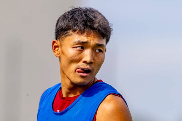 Ingolstadt, Deutschland 24. August 2026: 3. Liga - 2026 2027 - FC Ingolstadt 04 - Training Im Bild: Jong-min Seo (FCI) Trainingsgelände Audi Sportpark Bayern *** Ingolstadt, Germany, August 24, 2026; 3. Liga 2026–2027; FC Ingolstadt 04; Training; Pictured: Jong min Seo; FCI Training Facility; Audi Sportpark Bayern Copyright: xFotostandx xSchäferx