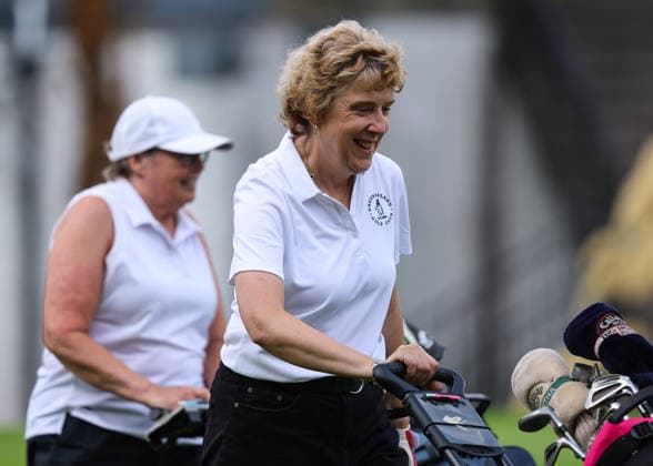 REPRO FREE *PRESS RELEASE NO REPRODUCTION FEE* EDITORIAL USE ONLY Australian Spoons All-Ireland Final, Longford Golf Club, Longford 24 8 2026 A member of the Greenisland team leaves the first tee A member of the Greenisland team leaves the first tee 24 8 2026  Copyright: xx BB3_8657