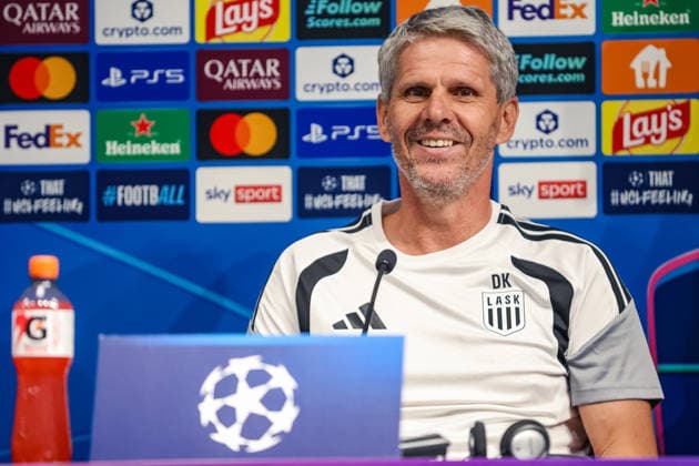 Football, Champions League qualifiers, LASK Linz, press conference