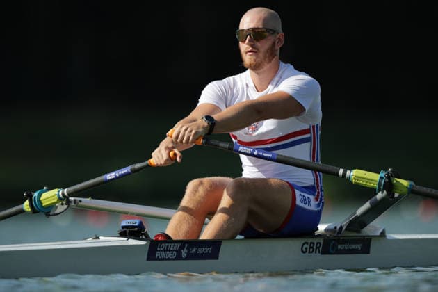 RECORD DATE NOT STATED 24th August 2026; Bosbaan, Amsterdam, Holland, Netherlands; 2026 World Rowing Championships, Day One; Great Britain & x2014; Mens Single Sculls (M1x), Spares Race 2 & x2014; Spare rower paddles down to the start AnthonyxBenoit