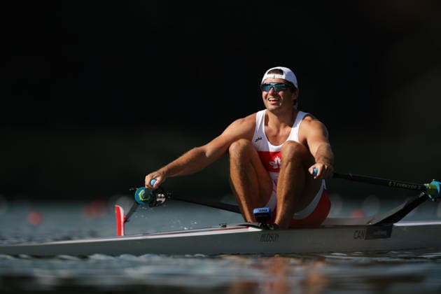 RECORD DATE NOT STATED 24th August 2026; Bosbaan, Amsterdam, Holland, Netherlands; 2026 World Rowing Championships, Day One; Canada & x2014; Mens Single Sculls (M1x), Spares Race 1 & x2014; Spare rower paddles down to the start AnthonyxBenoit